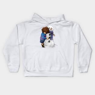 Happy Snowman Kids Hoodie